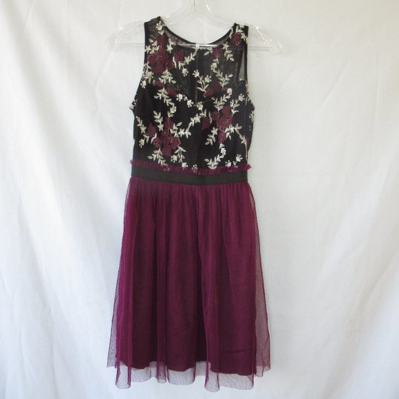 Speechless Junior Burgundy Dress XS - Picture 4 of 11